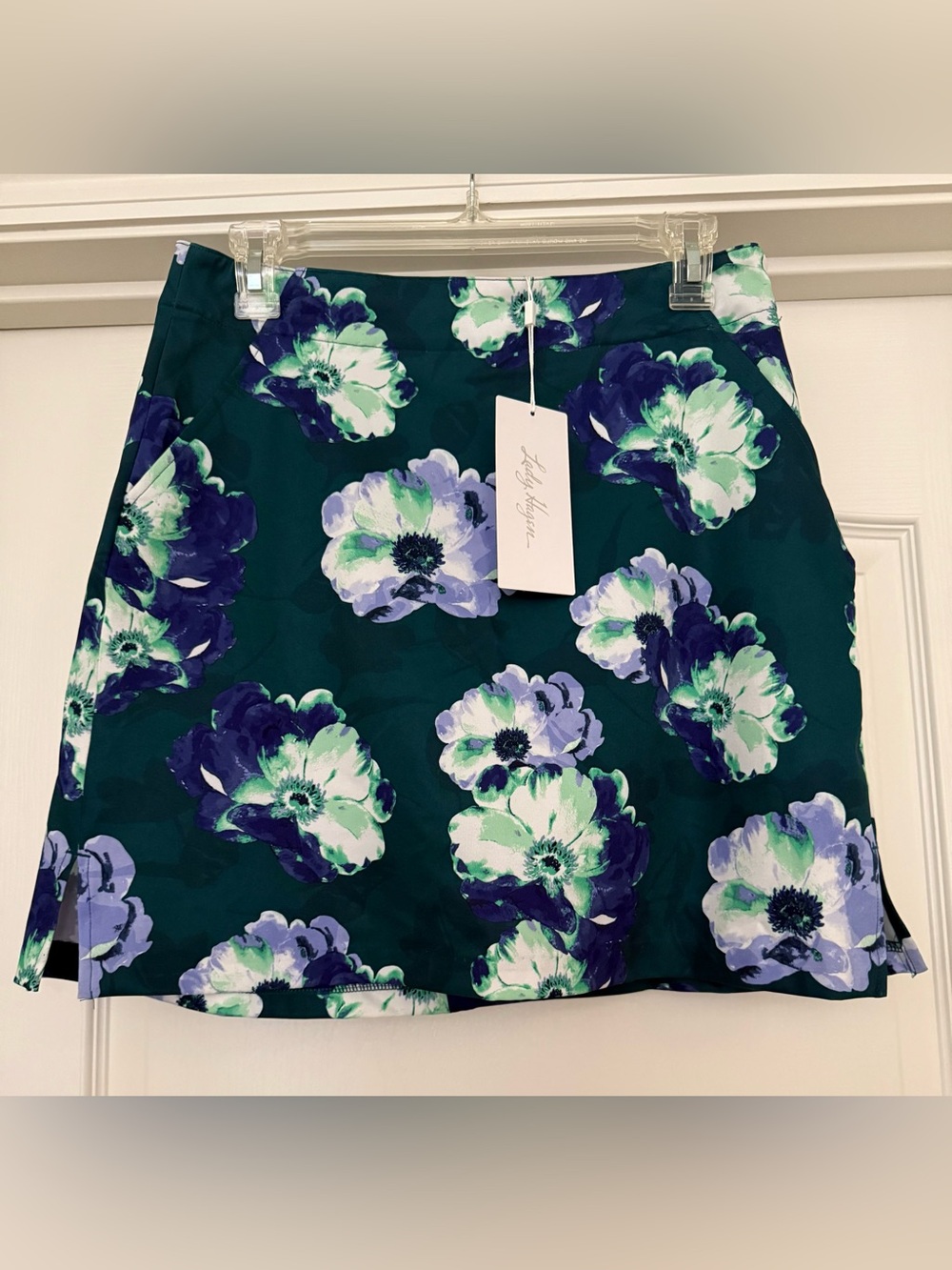 Lady Hagen Women’s Golf/Tennis Skort Magnolia Print Emerald Floral - Size 4 NWT!